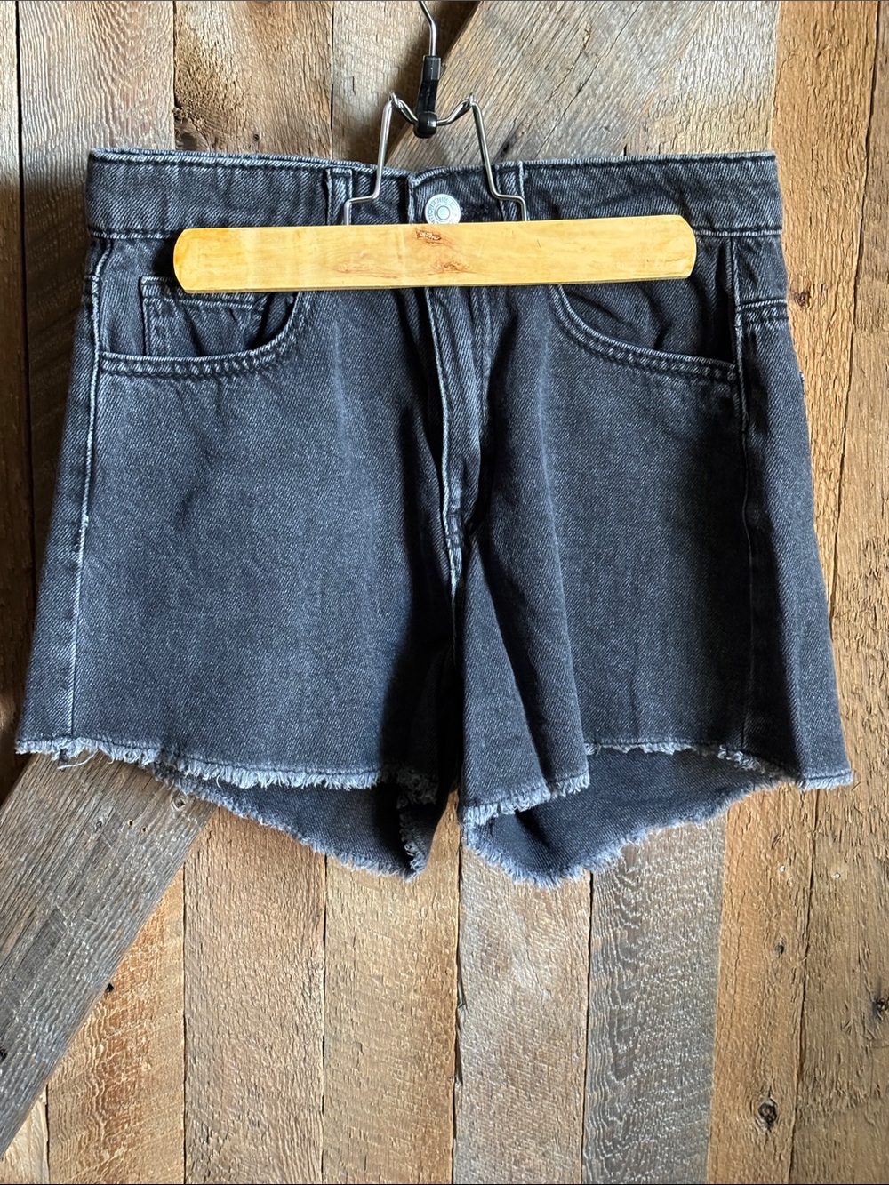 Mango black jeans short teen XS/12 très